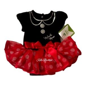 (NWT) Disney Minnie Mouse Playful Tutu Onesie, Newborn
